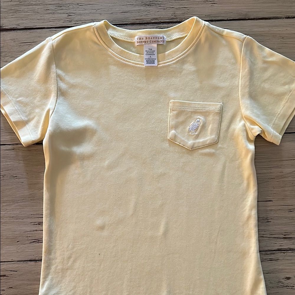 The Beaufort Bonnet Company Yellow Short Sleeve Tee